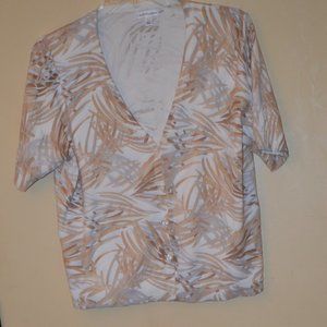 Croft & Barrow short sleeved cardigan - size L.  I